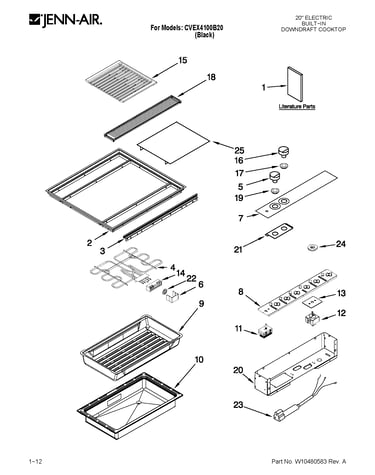 Cooktop parts
