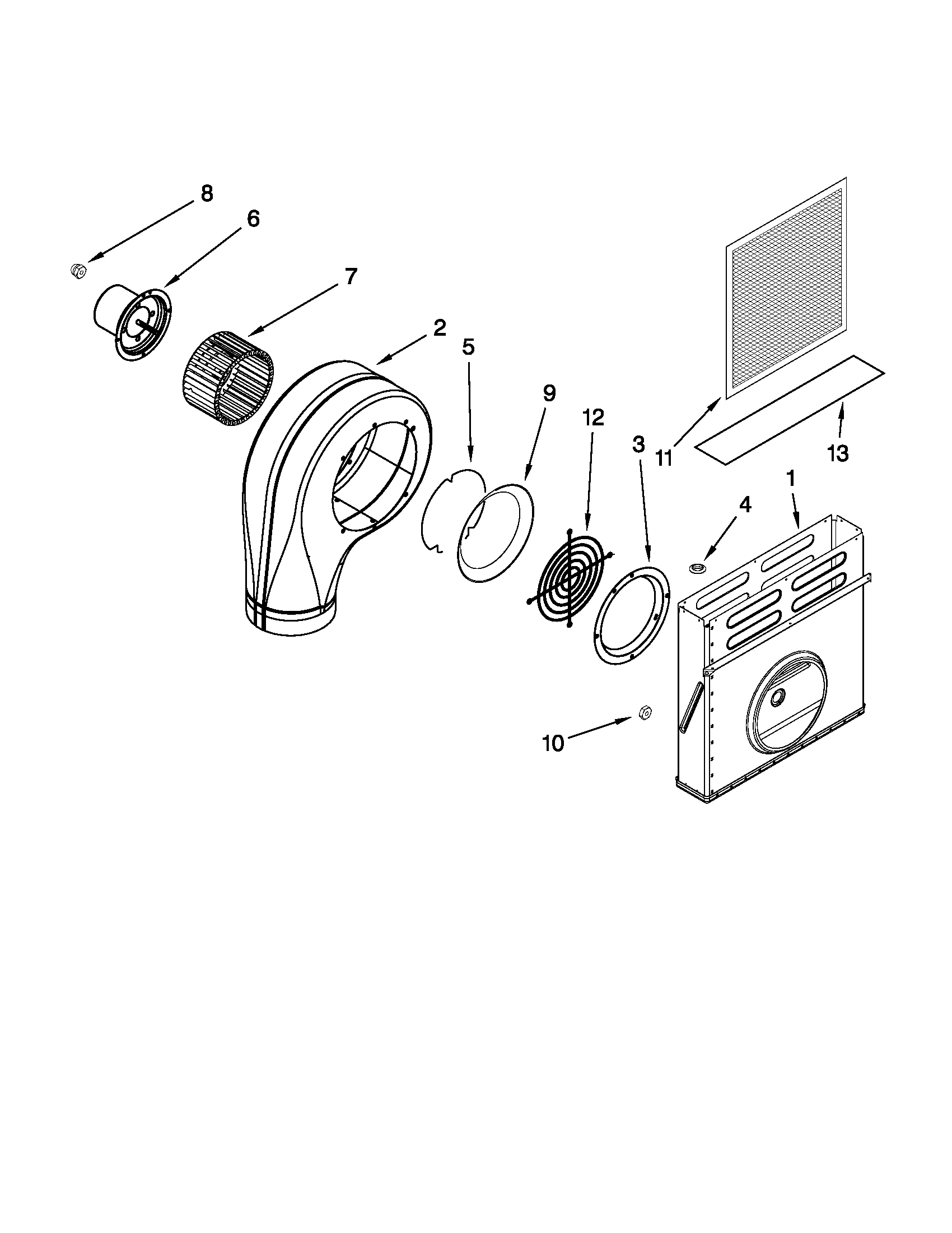 Blower unit parts