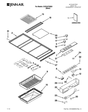 Cooktop parts