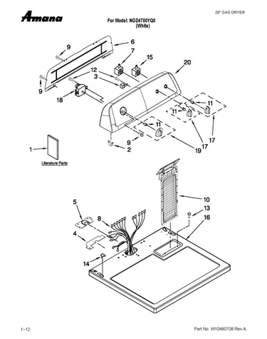 Top and console parts