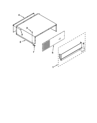 Top grille and unit cover parts