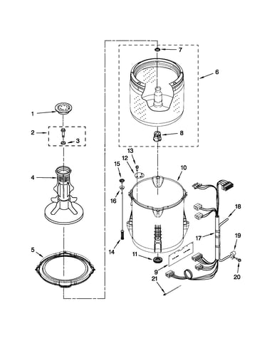 Basket and tub parts