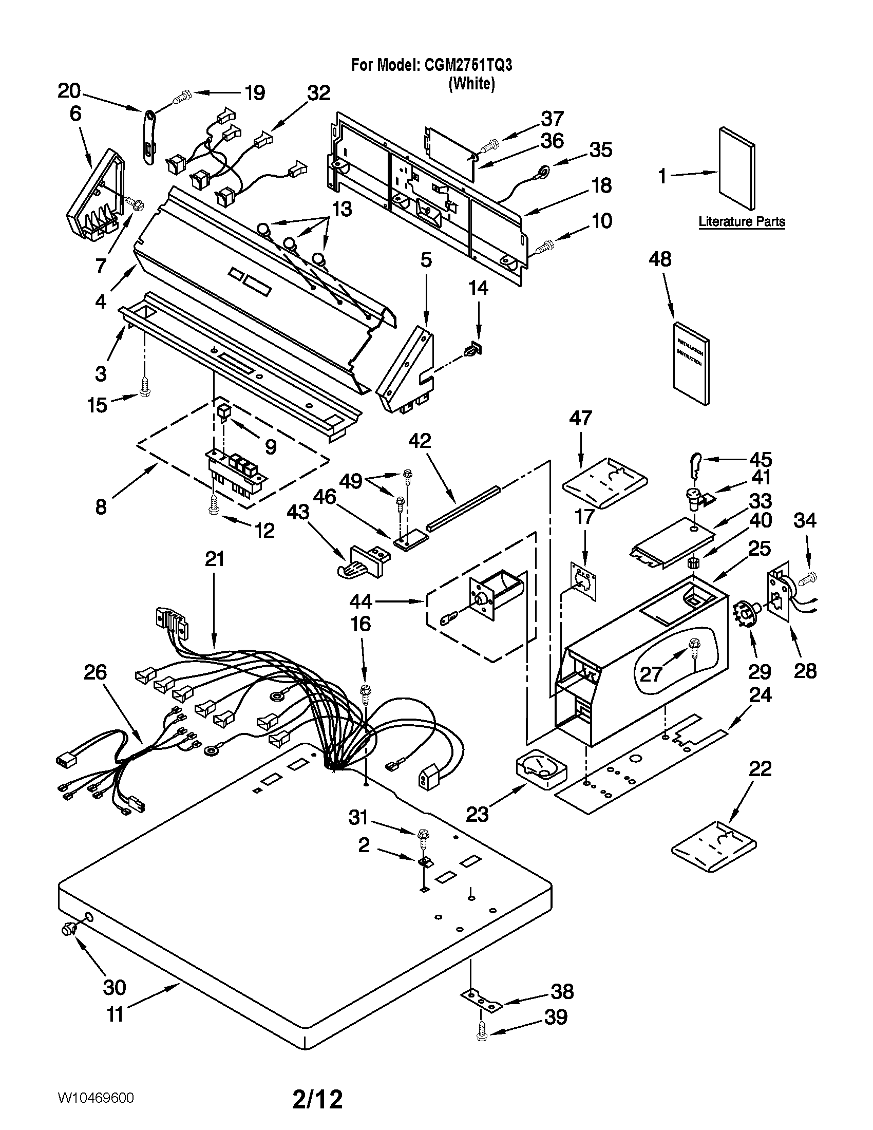 Top and console parts
