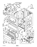 Lower cabinet and front panel parts
