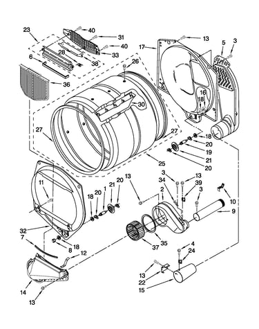 Upper and lower bulkhead parts