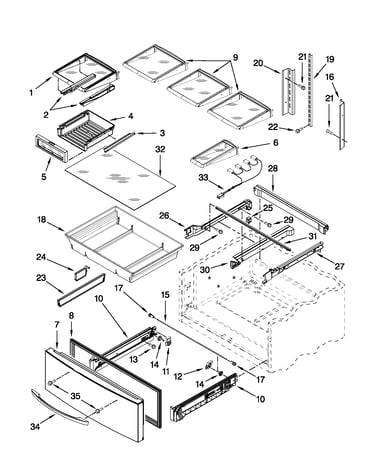 Shelf parts