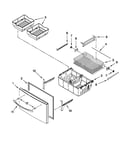 Freezer door parts