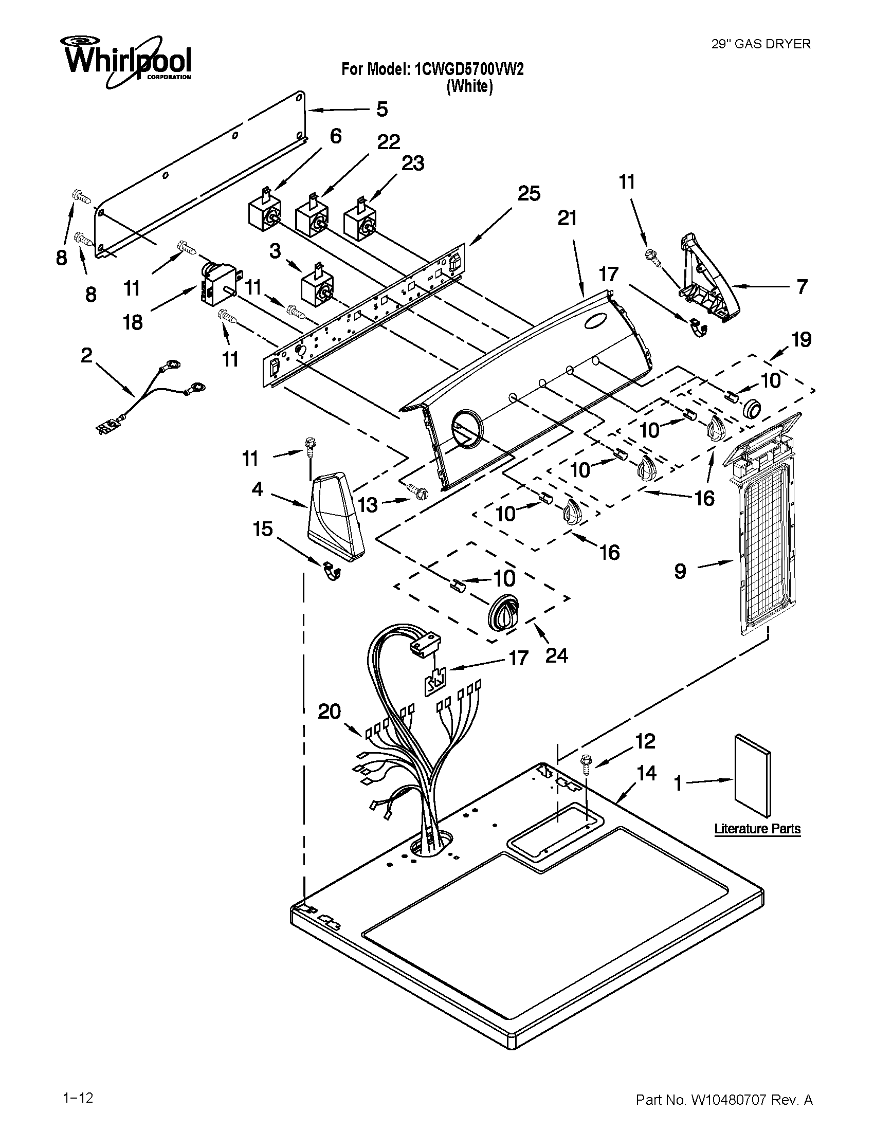 Top and console parts