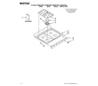 Maytag MGR8670WW1 cooktop parts diagram