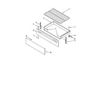 Maytag YMER7765WB2 drawer and rack parts diagram