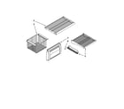 Jenn-Air JS42PPDUDB02 freezer shelf parts diagram
