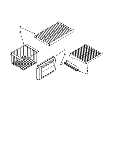 Freezer shelf parts