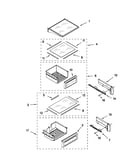 Refrigerator shelf parts