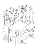 Freezer liner and air flow parts