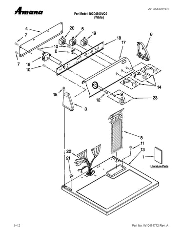 Top and console parts