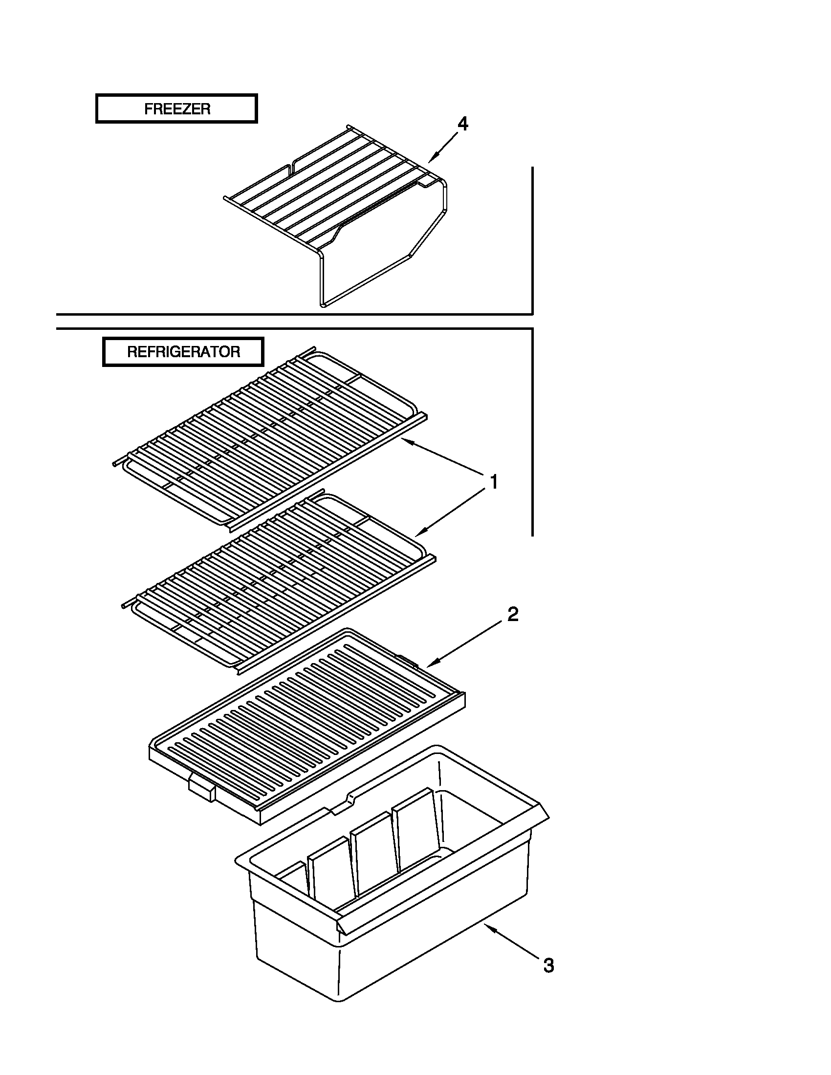 Shelf parts