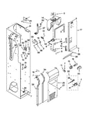 Freezer liner and air flow parts