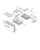 Freezer door parts