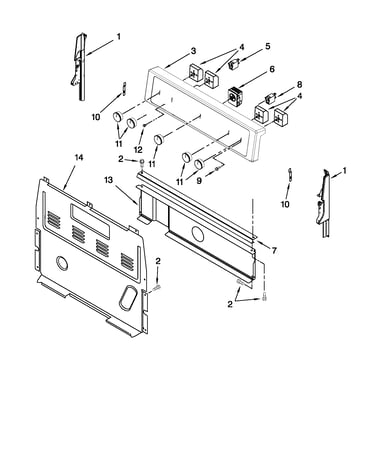 Control panel parts