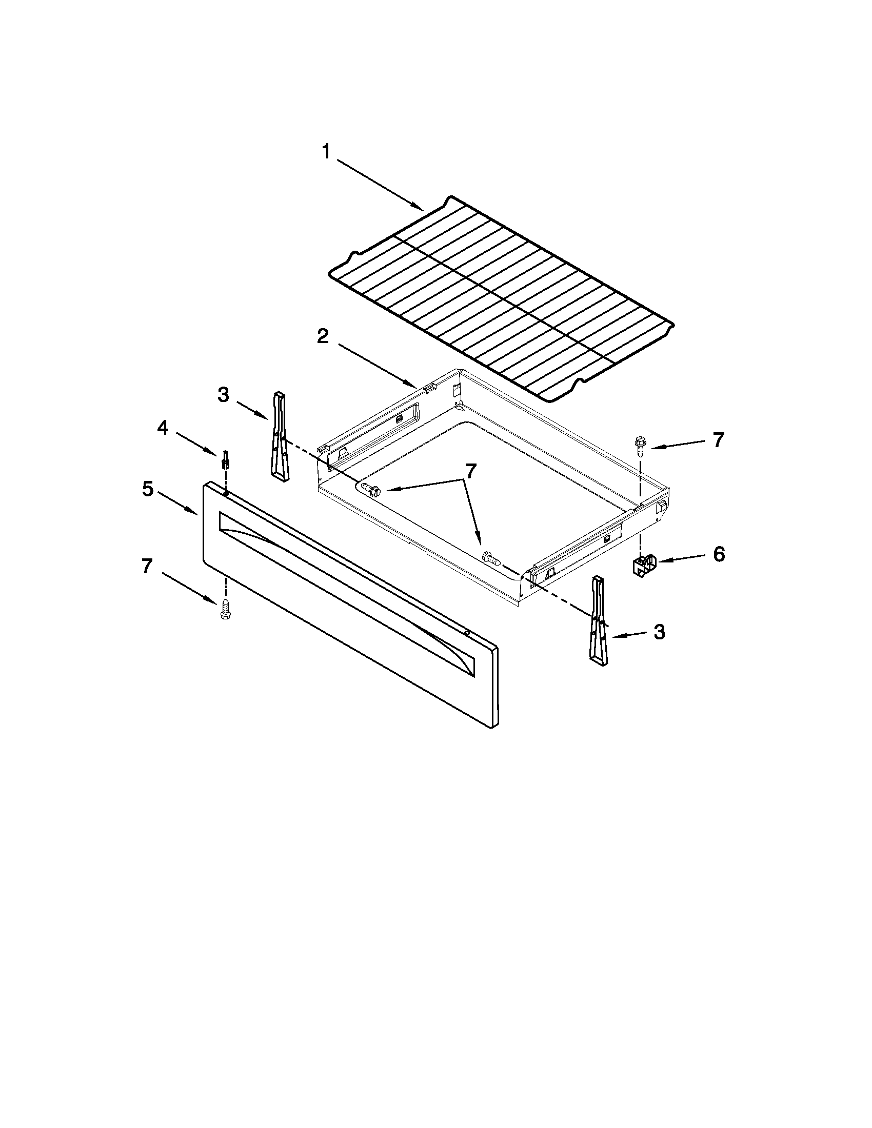 Drawer & broiler parts