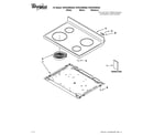 Whirlpool WFE320M0AB0 cooktop parts diagram