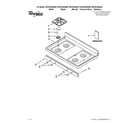 Whirlpool WFG510S0AD0 cooktop parts diagram