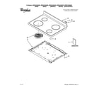 Whirlpool WFE510S0AT0 cooktop parts diagram