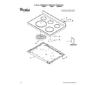 Whirlpool WFE520C0AS0 cooktop parts diagram