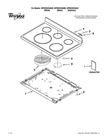 Cooktop parts