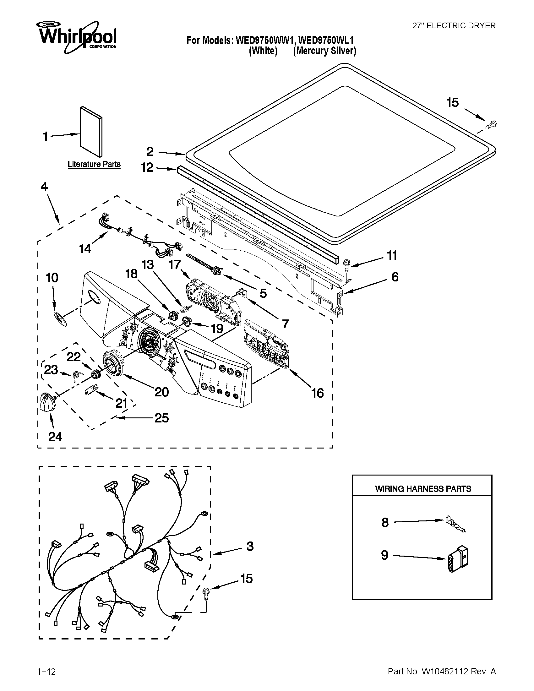 Top and console parts