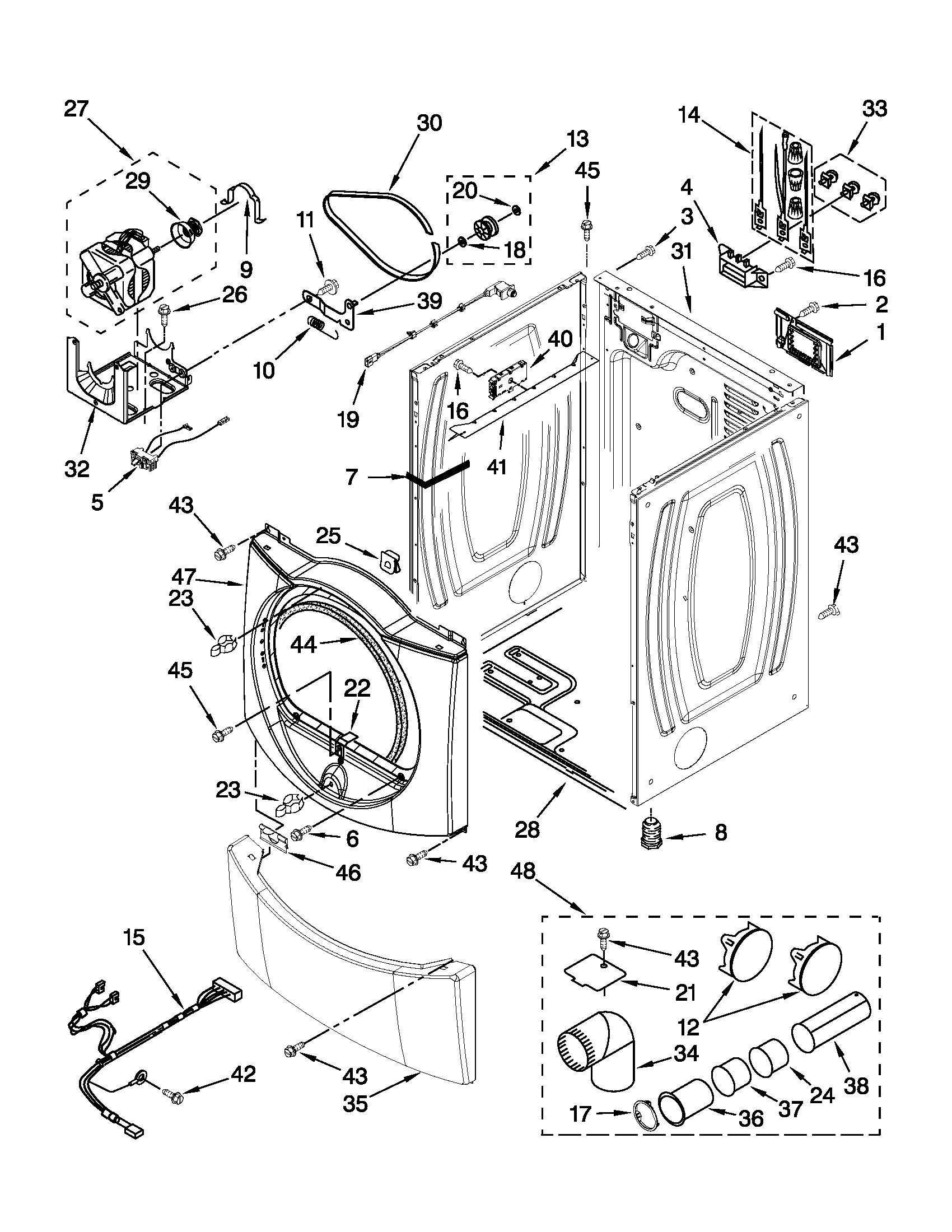 Cabinet parts