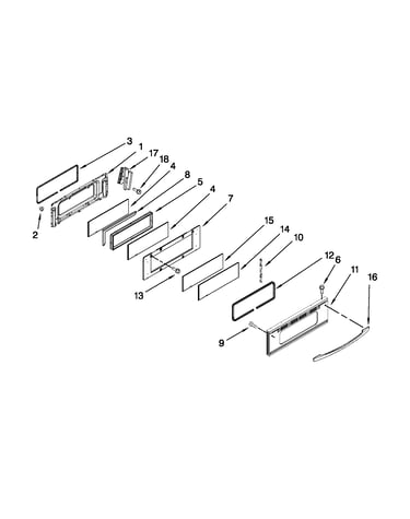 Upper door parts