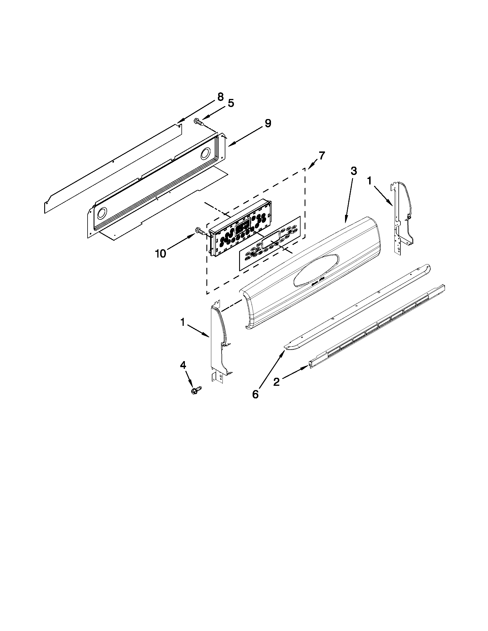 Control panel parts