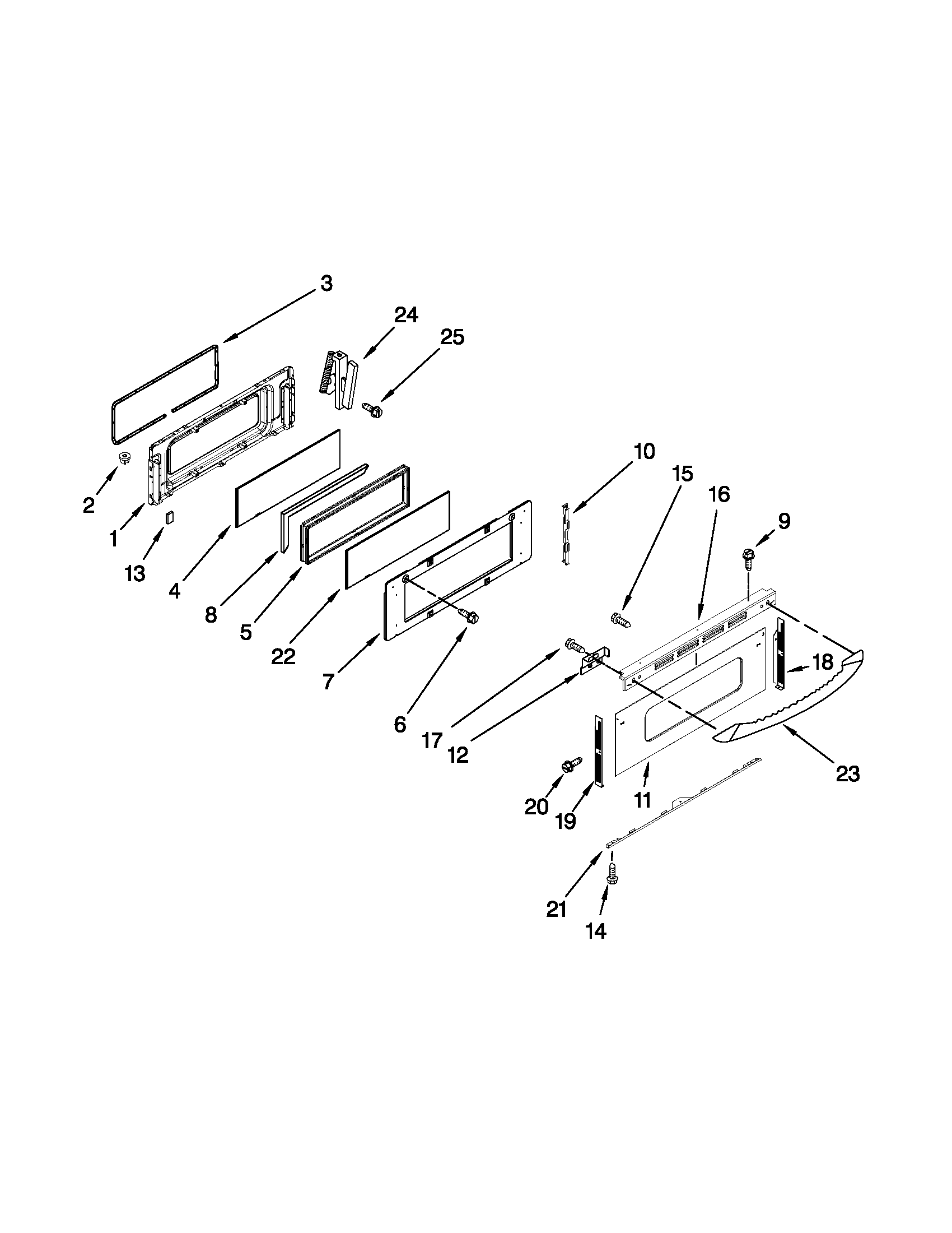 Upper door parts