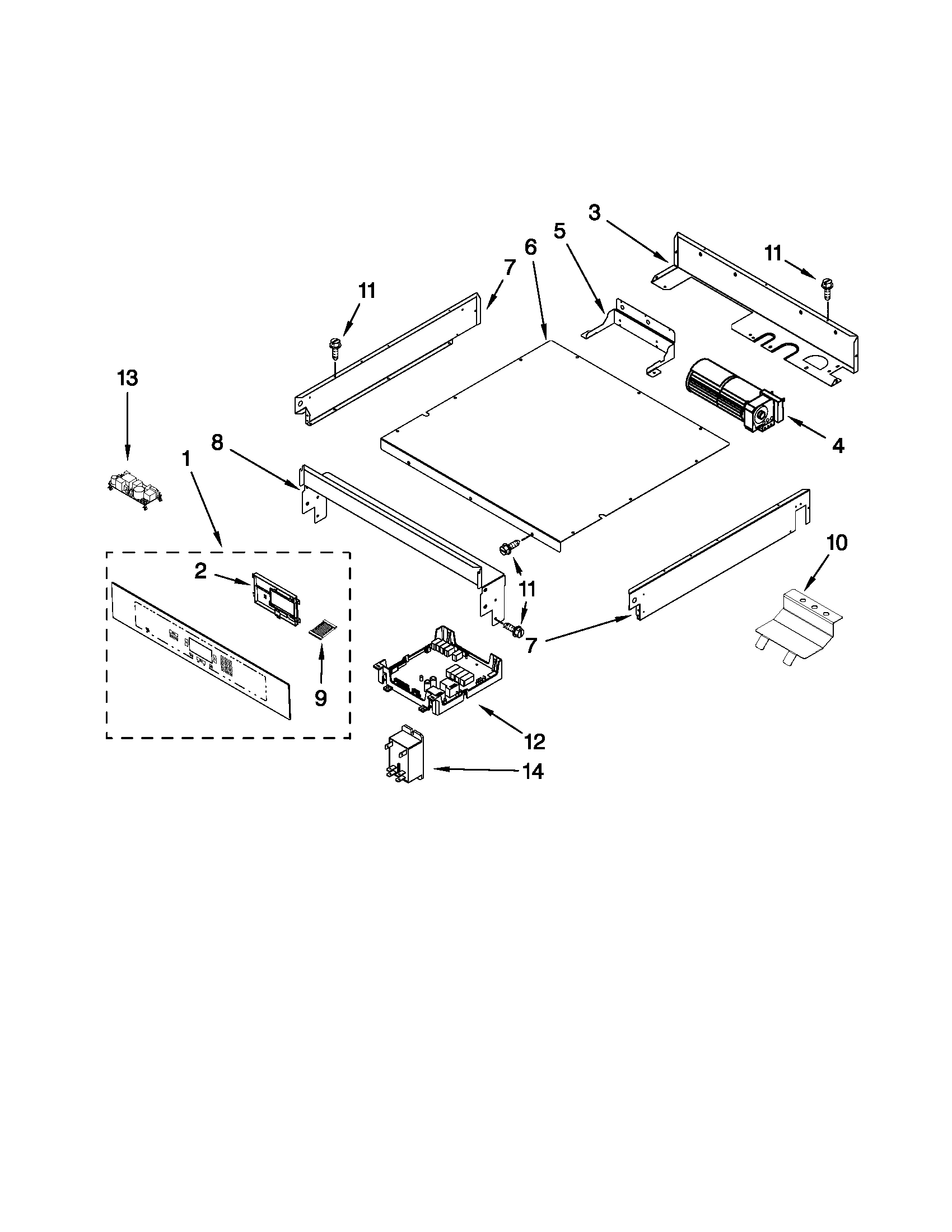 Control panel parts