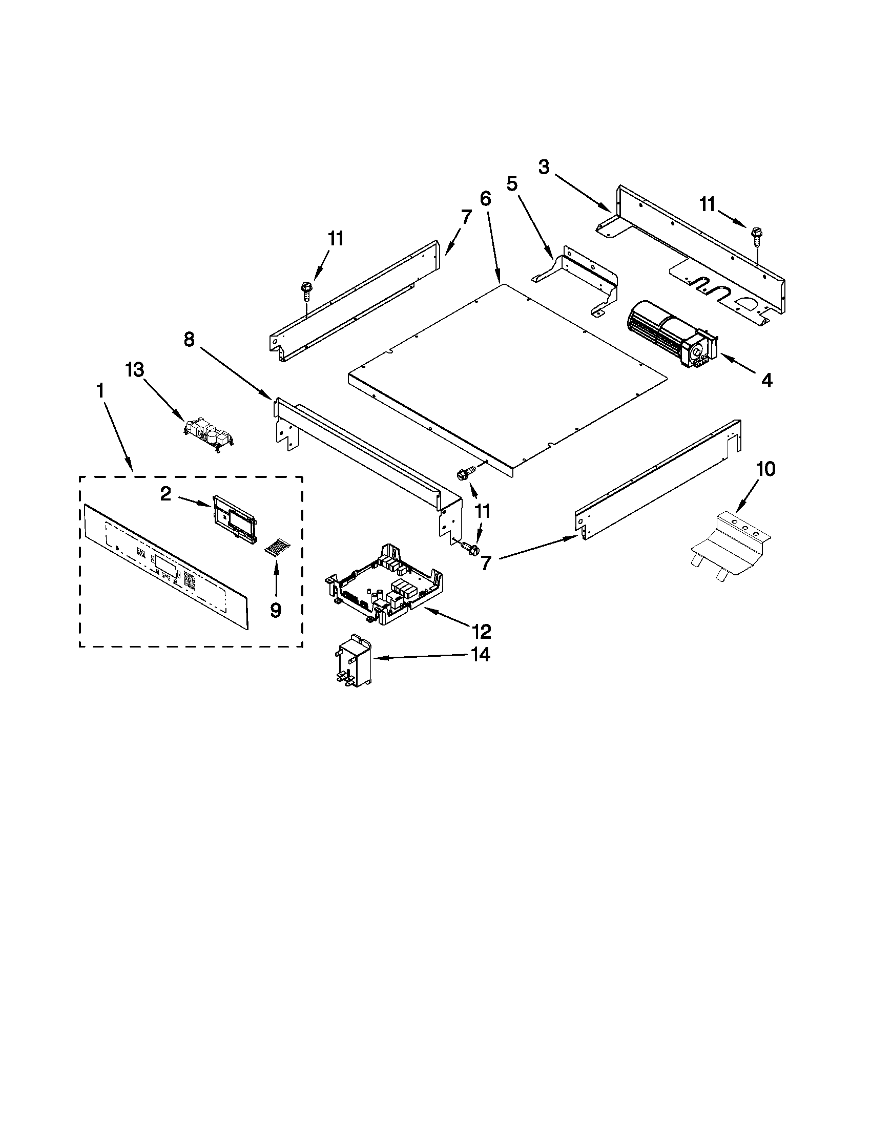 Control panel parts