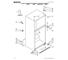 Maytag M1TXEMMWB04 cabinet parts diagram