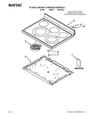 Cooktop parts