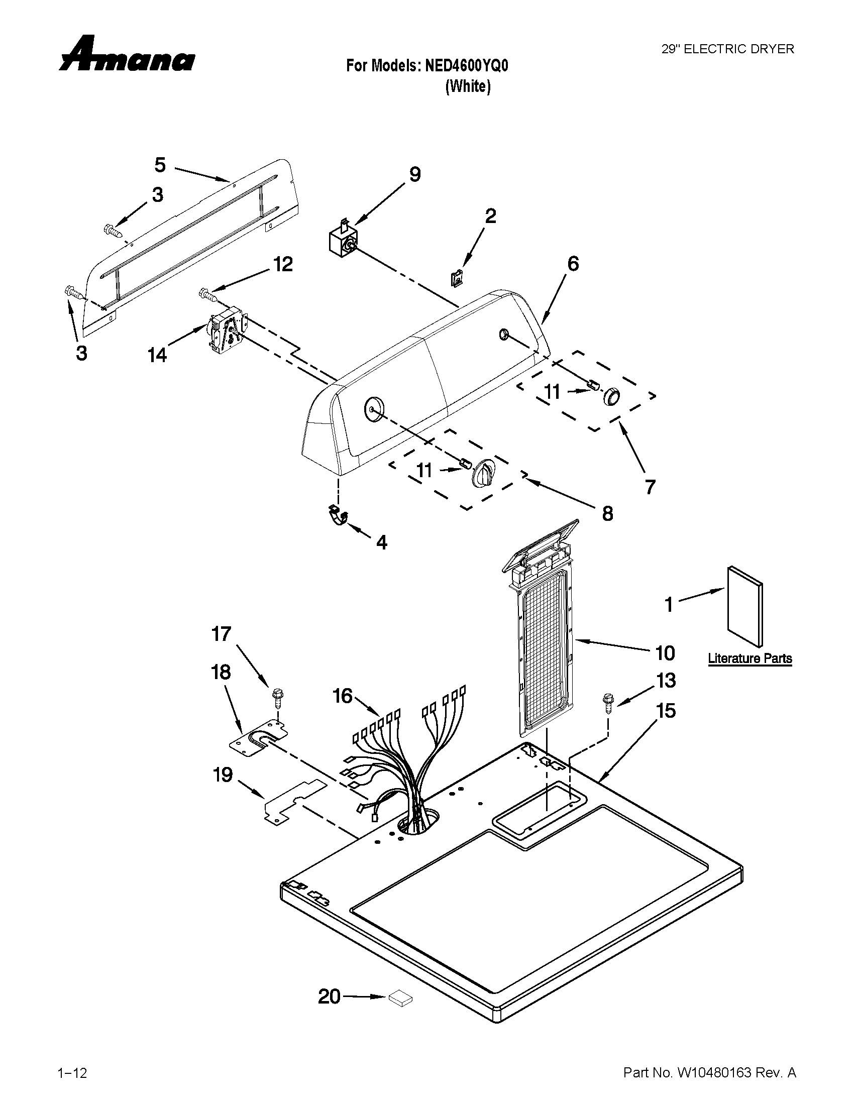 TOP AND CONSOLE PARTS