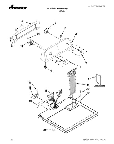 Top and console parts