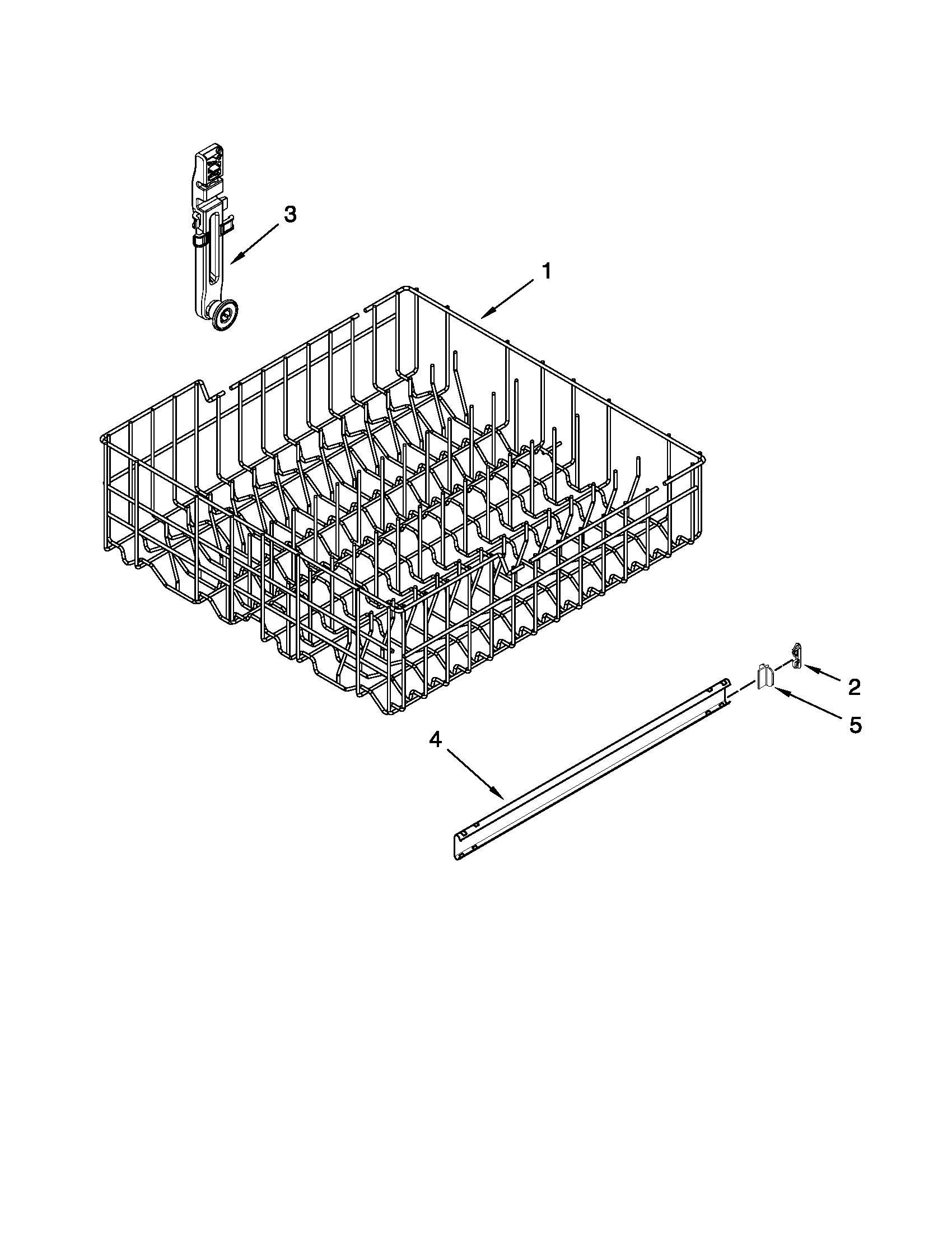 UPPER RACK AND TRACK PARTS