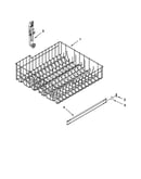 Upper rack and track parts