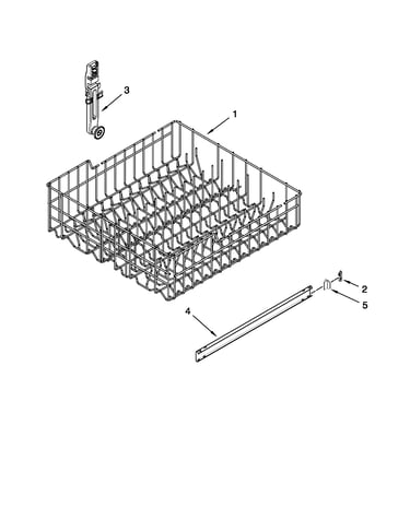 Upper rack and track parts