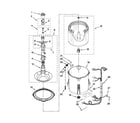 Amana NTW4700YQ0 basket and tub parts diagram