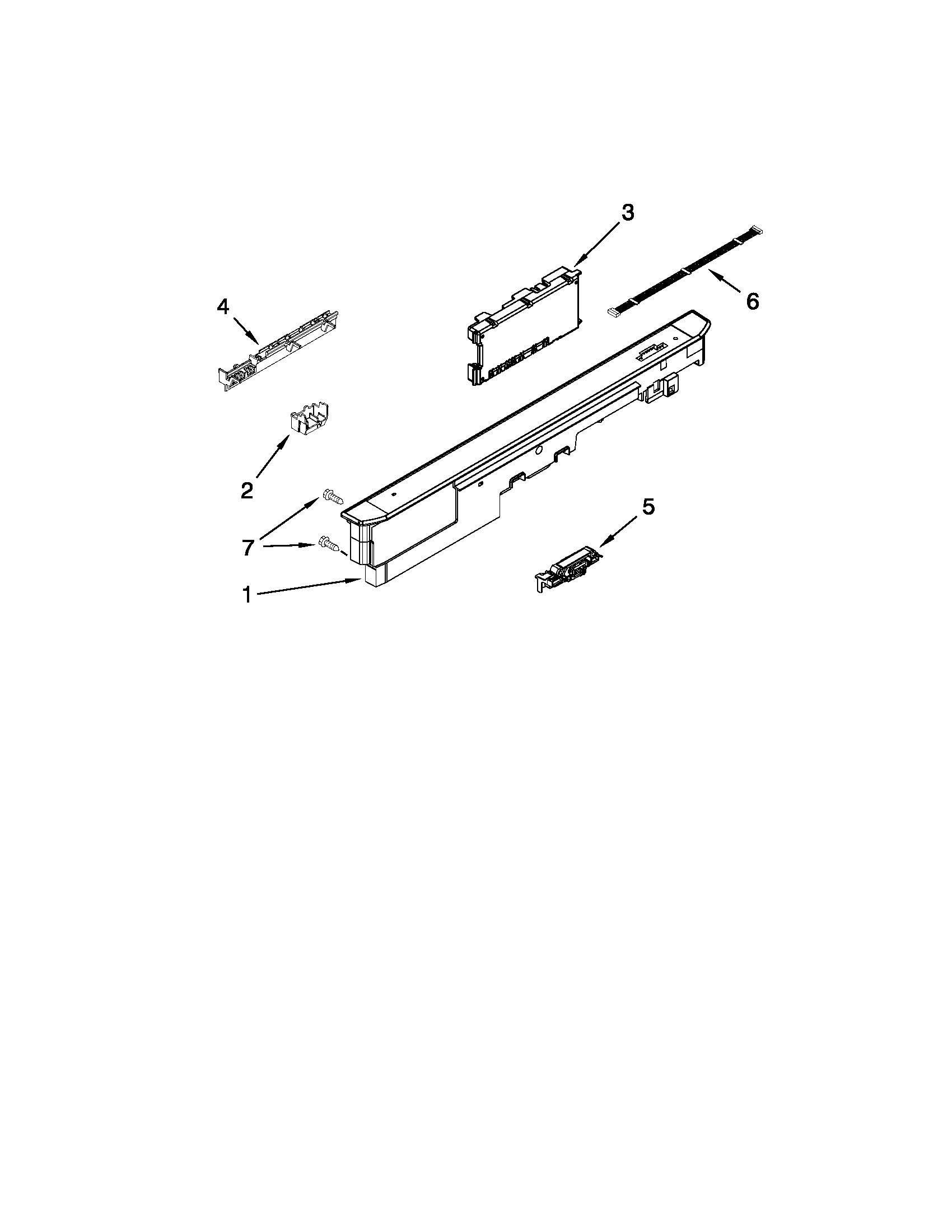 CONTROL PANEL AND LATCH PARTS