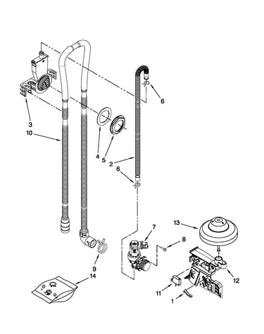 Fill, drain and overfill parts