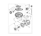 Maytag MDB6769PAQ0 pump and motor parts diagram