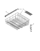 Upper rack and track parts