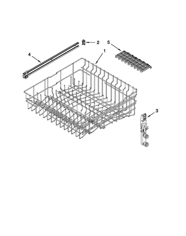 Upper rack and track parts