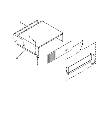 Top grille and unit cover parts
